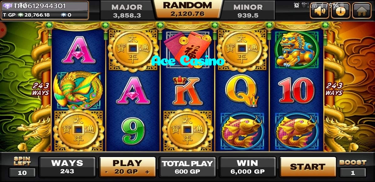 available types of Ace Casino bet including pre-match live express and system bets